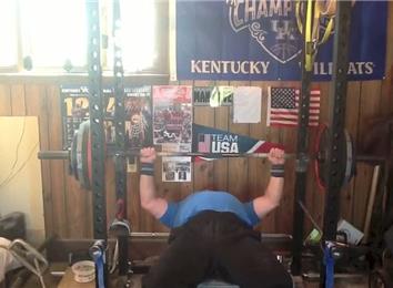 Most Reps Bench Pressing A 375-Pound Barbell (Athlete Under 235 Lbs.)