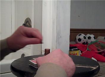 Tallest Penny Tower On A Deck Of 52 Playing Cards While Dealing The Top Card Out