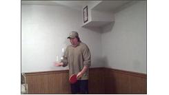 Most Consecutive Golf Ball Bounces On Alternate Sides Of Table Tennis Paddle While Juggling Two Golf Balls In Other Hand