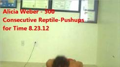 Fastest Time To Complete 500 Consecutive Reptile Push-Ups