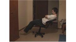 Longest Two-Wheel Office Chair Balance On A Carpeted Floor