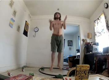 Longest Time Jumping While Throwing Hacky Sack In Air
