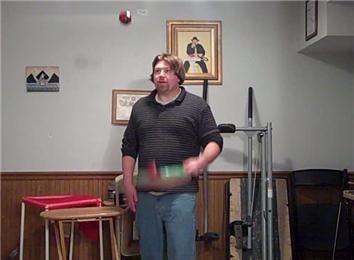 Longest Time To Juggle Two Balls In One Hand Using A Tennis Racket