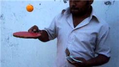 Fastest CMC Card Cut While Bouncing A Table Tennis Ball On A Table Tennis Paddle