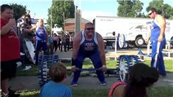 Most Reps Deadlifting 494-Pound Antique Gear Wheels
