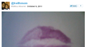 Most Twitpics Of Lip Prints Shared During A One Hour Twitter Party