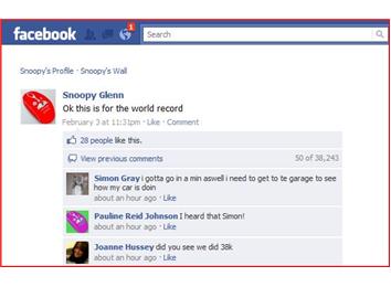 Longest Comment Thread On A Facebook Status Update
