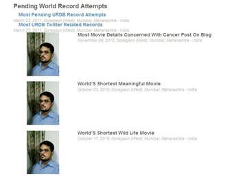 Most Pending URDB Record Attempts