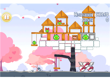 Highest Score On Level 1-2 Of Angry Birds: Hogs & Kisses