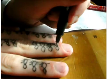 Most Cats Drawn On One\'s Own Hand