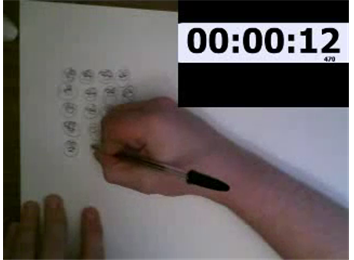Most Chicken Faces Drawn In One Minute 