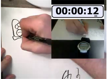 Fastest Time To Draw Ten Homer Simpson Heads
