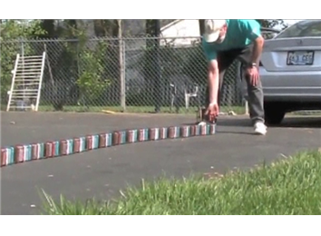 Longest Altoids Tin Domino Chain
