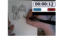 Most Penrose Triangles Drawn In 30 Seconds