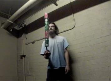 Longest Time Balancing Five Cans On Right Index Finger