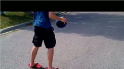 Most Bounces Of A Basketball While Riding A Ripstick