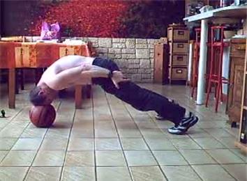 Longest Time To Hold A Prone Position With Head On A Basketball