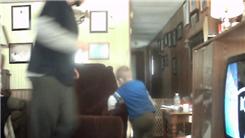Fastest Time For Father And Son To Chase Each Other Around A Rocking Chair 10 Times 