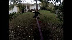 Longest Time To Balance A Devil Stick On Head While On A Slackline