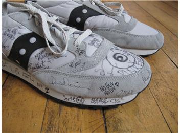 Most Autographs On A Shoe