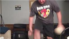 Most Times Passing A Ball Between Legs In 10 Seconds