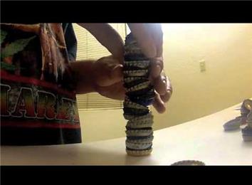Tallest Beer Cap Stack (Inverted)