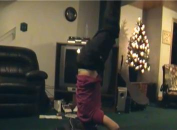 Fastest Time To Count To 50 While Doing A Headstand