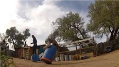 Most Times To Stand A Barrel Up And Tip It Over While Balancing On The Barrel