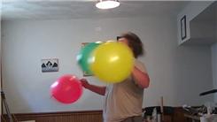 Longest Facial Hit With A Punch Balloon While Hitting Two Punch Balloons