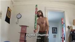 Tallest Soda Can Tower Balanced On Right Thumb