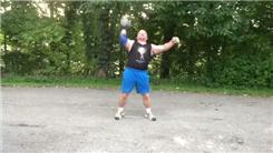 Most 50-Pound Dumbbell Presses In 15 Seconds (Right Arm)