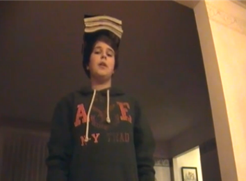 Most Canadian Living Magazines Balanced On Head At Once