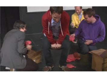 Most Whoopee Cushions Sat On In 30 Seconds Without Smiling Or Laughing 