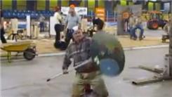 Longest Time Balancing A Circular Saw On Chin