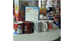 Most Bounces Of A Table Tennis Ball On Upside Down Coffee Mugs In A Row Ending In A Single Coffee Mug