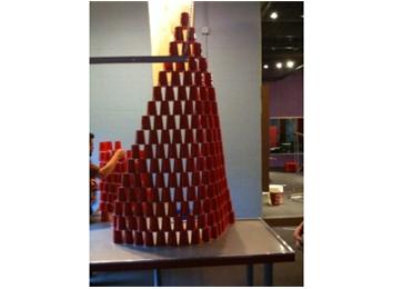 Largest Solo Cup Triangle