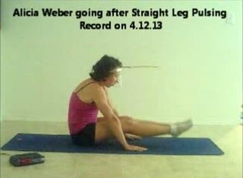 Most Consecutive Feet-Together, Hands-At-Knee Straight Leg Pulses