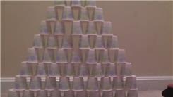 Largest Dixie Cup Triangle
