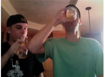 Fastest Two-Person Beer Chug Relay