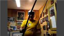 Longest Time To Balance Two Swords And Two Double-Bitted Axes On Chin