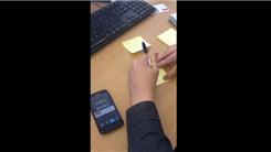 Fastest Time To Draw Three Houses On Sticky Notes