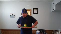  Most Thumb Card Cuts Performed In One Minute While Bouncing A Tennis Ball On Alternating Sides Of A Tennis Racket 