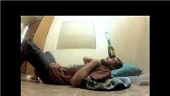 Longest Time To Balance A Glass Of Water On Top Of A Wine Bottle On Forehead