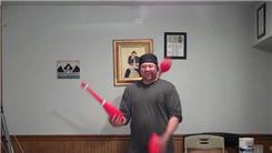 Most Consecutive Catches Juggling Three Clubs On The Body Side Of The Club In One Minute