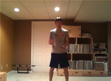 Most Squats Performed While Juggling Three Balls