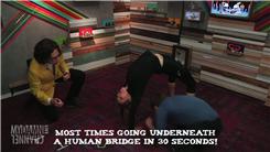 Most Passes Beneath A Human Bridge In 30 Seconds
