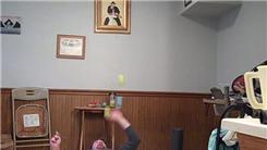 Most Consecutive Catches Juggling Two Tennis Balls While Lying Down And Spinning A Toothbrush