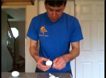 Fastest Time To Juggle, Peel, And Eat Three Hard-Boiled Eggs