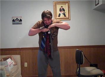 Most Neckties Tied And Worn In One Minute