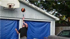 Longest Time To Spin A Basketball On Top Of An American Stick Flag Held In Mouth